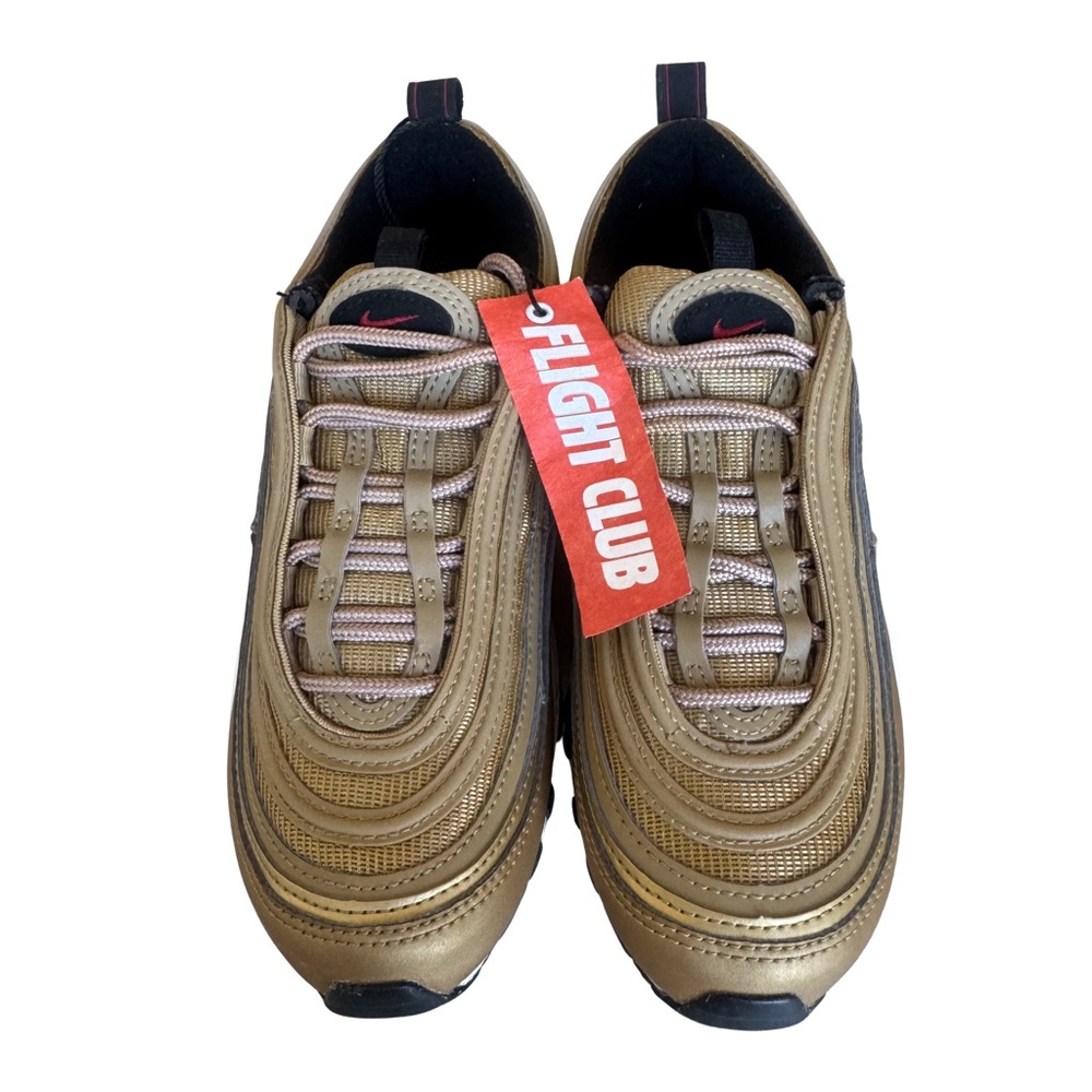 Nike Air Max 97 OG Golden Bullet Metallic Gold Varsity Red DQ9131-700 W 5.5 NWOB - Picture 3 of 9